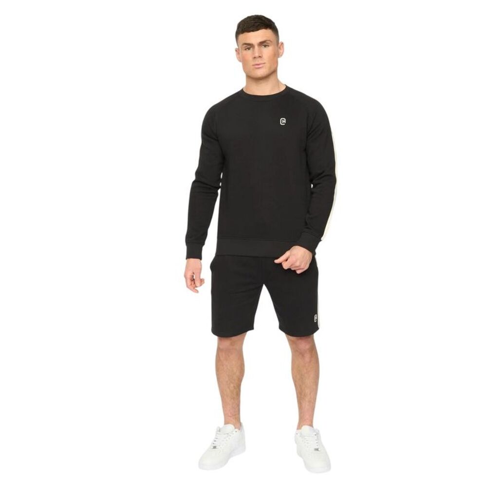 Crosshatch Mens Cresswill Sweatshirt / Black
